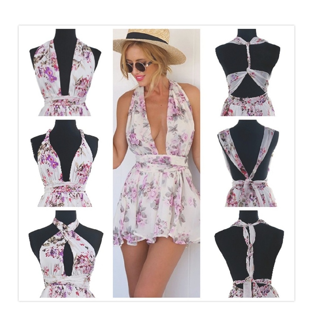 Super cute short halter romper